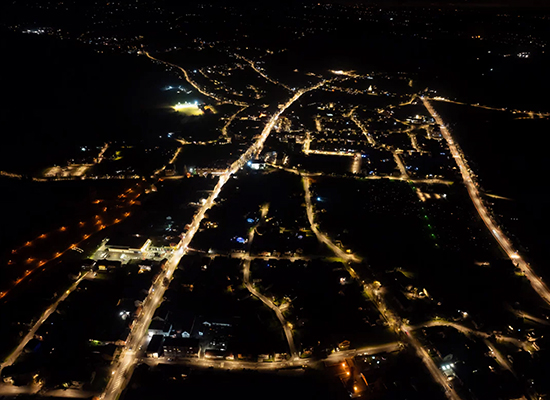 克罗地亚 贾斯特雷巴斯科市的新街道照明系统